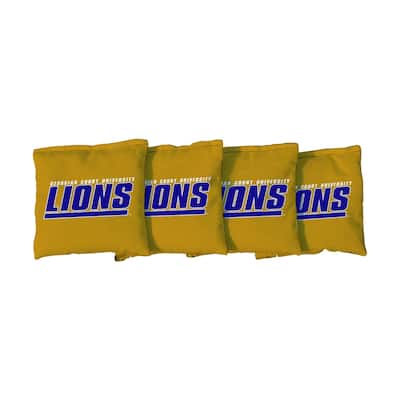 Georgian Court Lions Gold Cornhole Bags