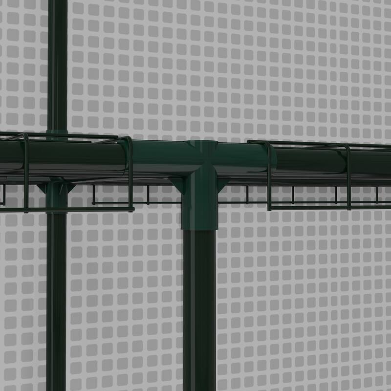 Portable Greenhouse, Water/UV Resistant Walk-In Small Outdoor Greenhouse with 2 Tier U-Shaped Flower Rack Shelves
