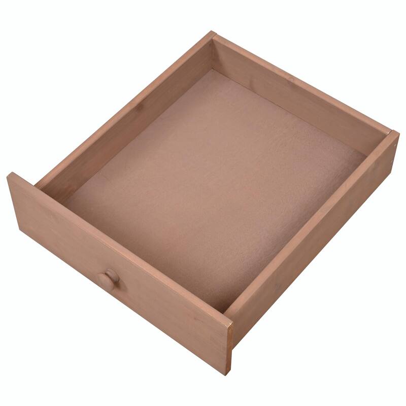 65.7'' Tall Garden Potting Bench - Patio Workstation with Hutch, 3 Shelves, 6 Drawers, 2 Cabinets & Side Hooks