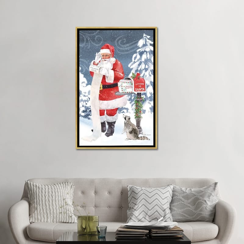 iCanvas quot Santas List VII quot by Beth Grove Framed Bed Bath Beyond