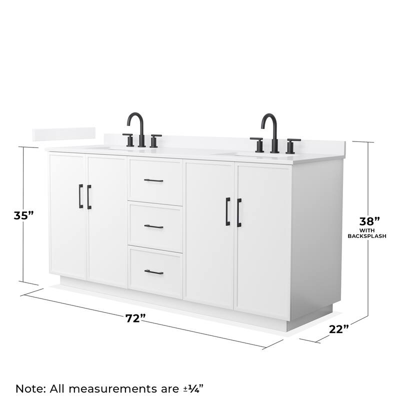 Wyndham Collection WCH7474-72D-QTZ-US3MXX Elan TK 72" Free Standing