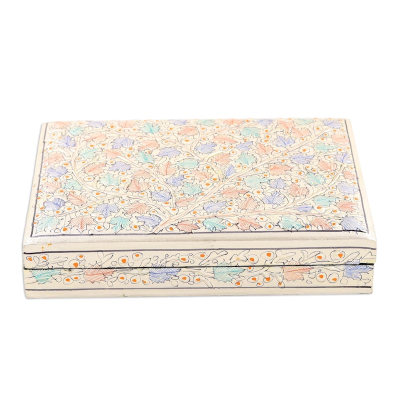 Novica Handmade Maple Delight Papier Mache Decorative Box