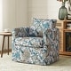 preview thumbnail 2 of 51, HULALA HOME Erkenbald Modern Slipcovered Swivel Chair with Reversible Cushion and Washable Cover