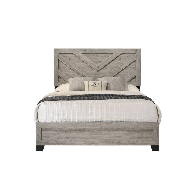 Mari Light Gray Queen Bed