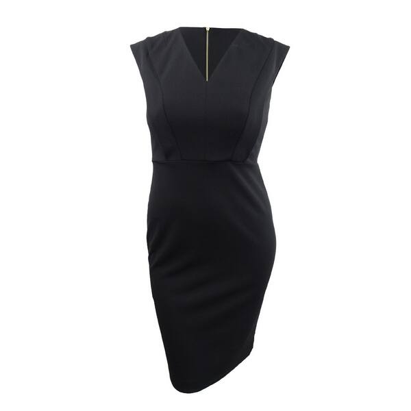 women's black sleeveless dress Whatever She Wants Black Sleeveless Tailored Mini Dress main image 0