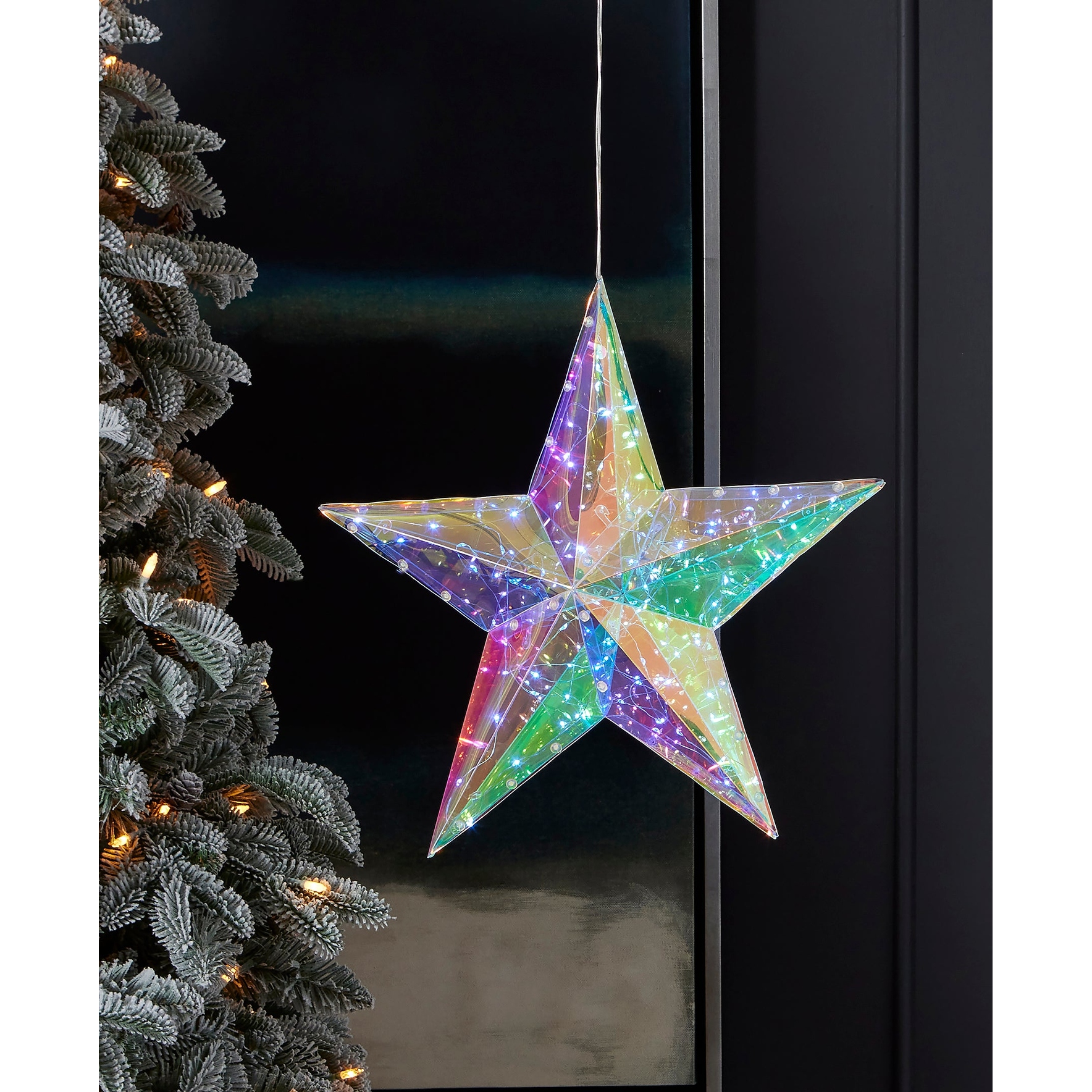 Seasonal LLC Christmas LED Lights Prismatic Iridescent Traditional Star 14