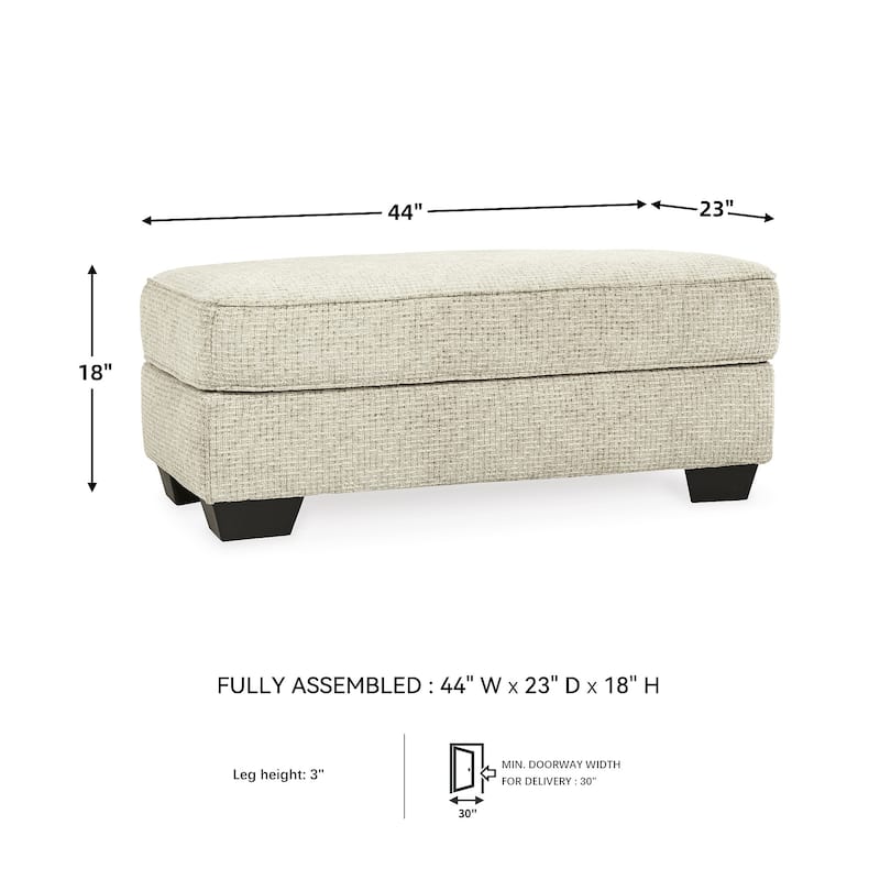 Signature Design by Ashley Monaghan Beige Ottoman