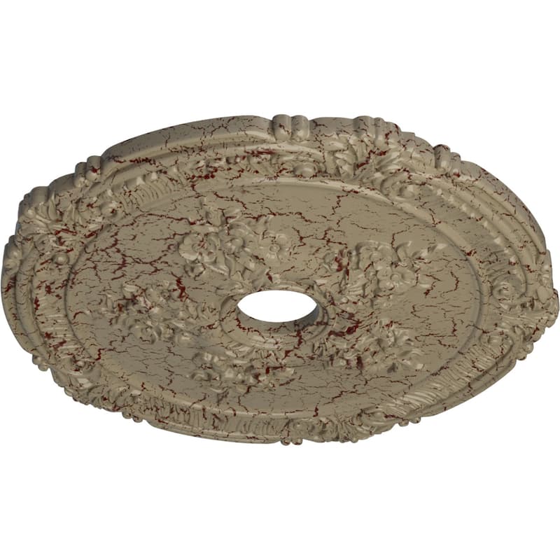 26"OD x 3 3/4"ID x 1 1/2"P Attica with Rose Ceiling Medallion