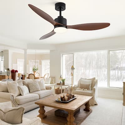52 Inch LED Ceiling Fan with Lights and Remote-3-Blade