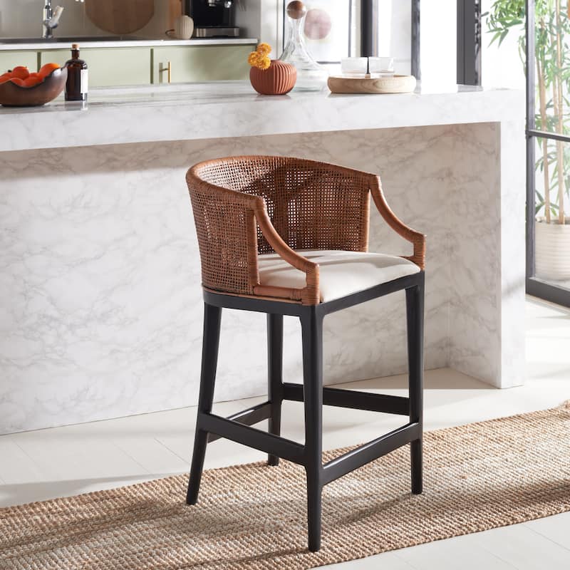 SAFAVIEH Home Brando Counter Stool - 22"W x 21"D x 35"H