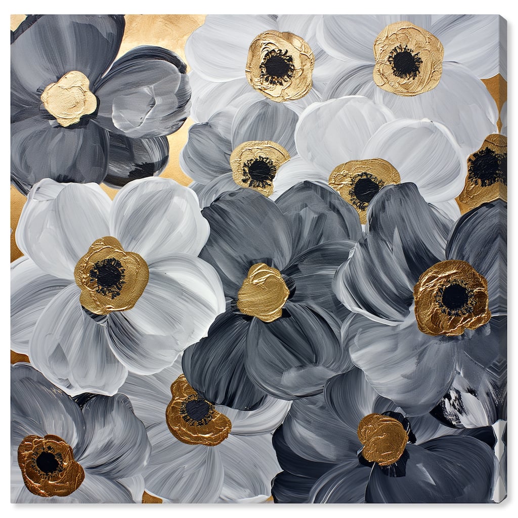 Art Remedy Fields And Fields Gallery Wrapped Floral Fine 1 Piece Canvas Wall Art