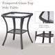preview thumbnail 8 of 7, Pocassy Swivel Chairs with Cofee Table Brown-Red - Brown