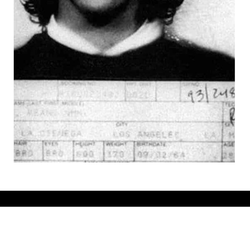 Keanu Reeves 1993 Mugshot 14x18 Framed Print Black Bed Bath