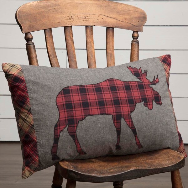 Cumberland Moose Applique Pillow 14x22. Opens flyout.
