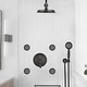 preview thumbnail 18 of 21, Vanityfair Antique Shower Sets, Complete Wall Mounted 9 inch Rain Head with Handheld Shower and Body Jets
