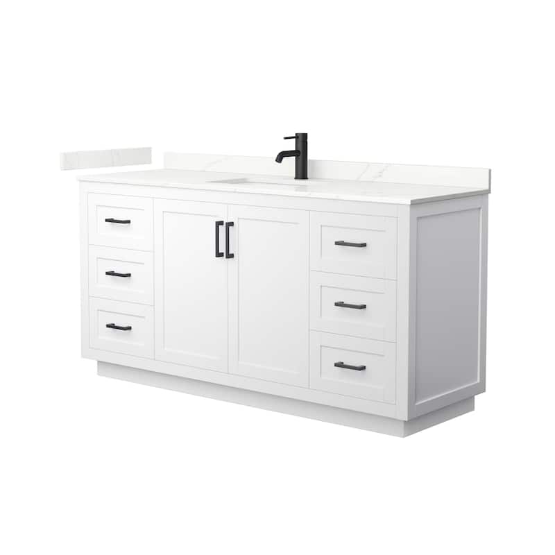Wyndham Collection WCF292966S-QTZ-UNSMXX Miranda 66" Free Standing