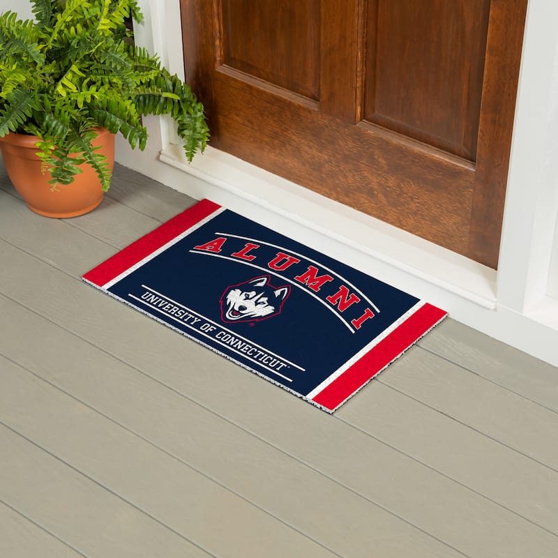 28 in. x 16 in. University of Connecticut Alumni Full Color PVC Door Mat
