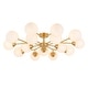 preview thumbnail 23 of 22, 38.5" Mid Century Semi Flush Mount Ceiling Light Modern Sputnik Chandelier