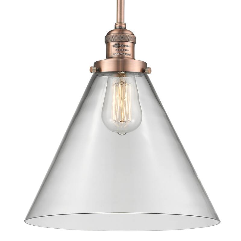 Innovations Lighting Large Cone Single Light 8" Wide Mini Pendant with