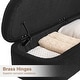 preview thumbnail 21 of 21, 51" Upholstered Flip Top Storage Bench with Solid Wood Legs for Bedroom, Entryway and Living Room