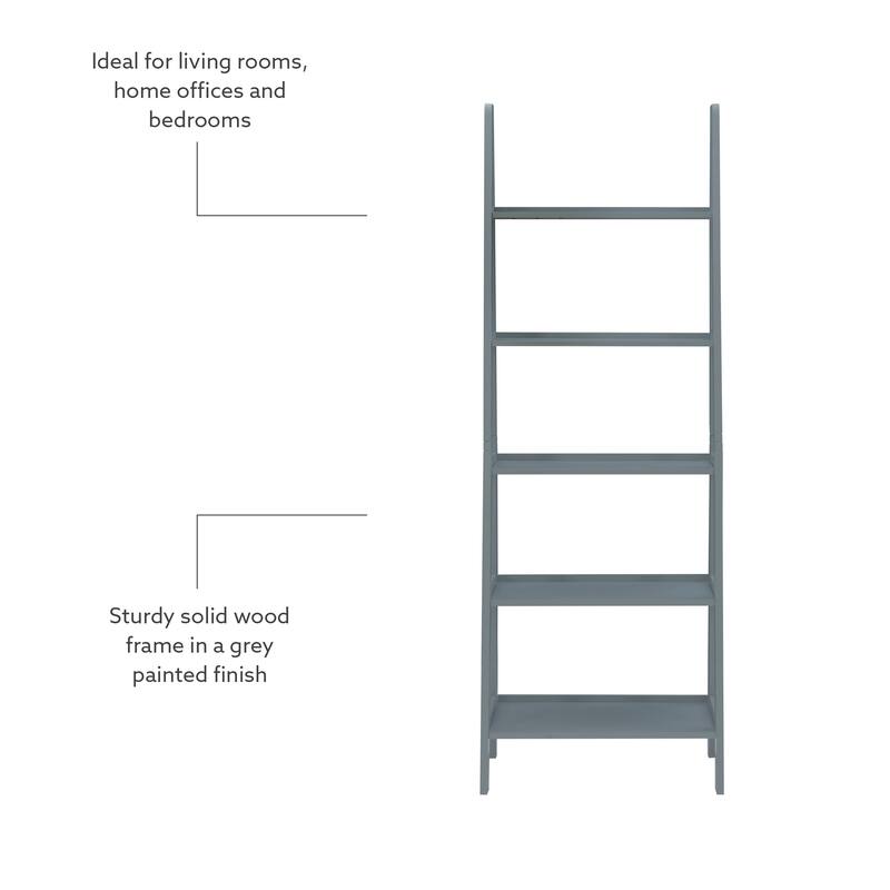 Freya 5-tier Ladder Bookshelf