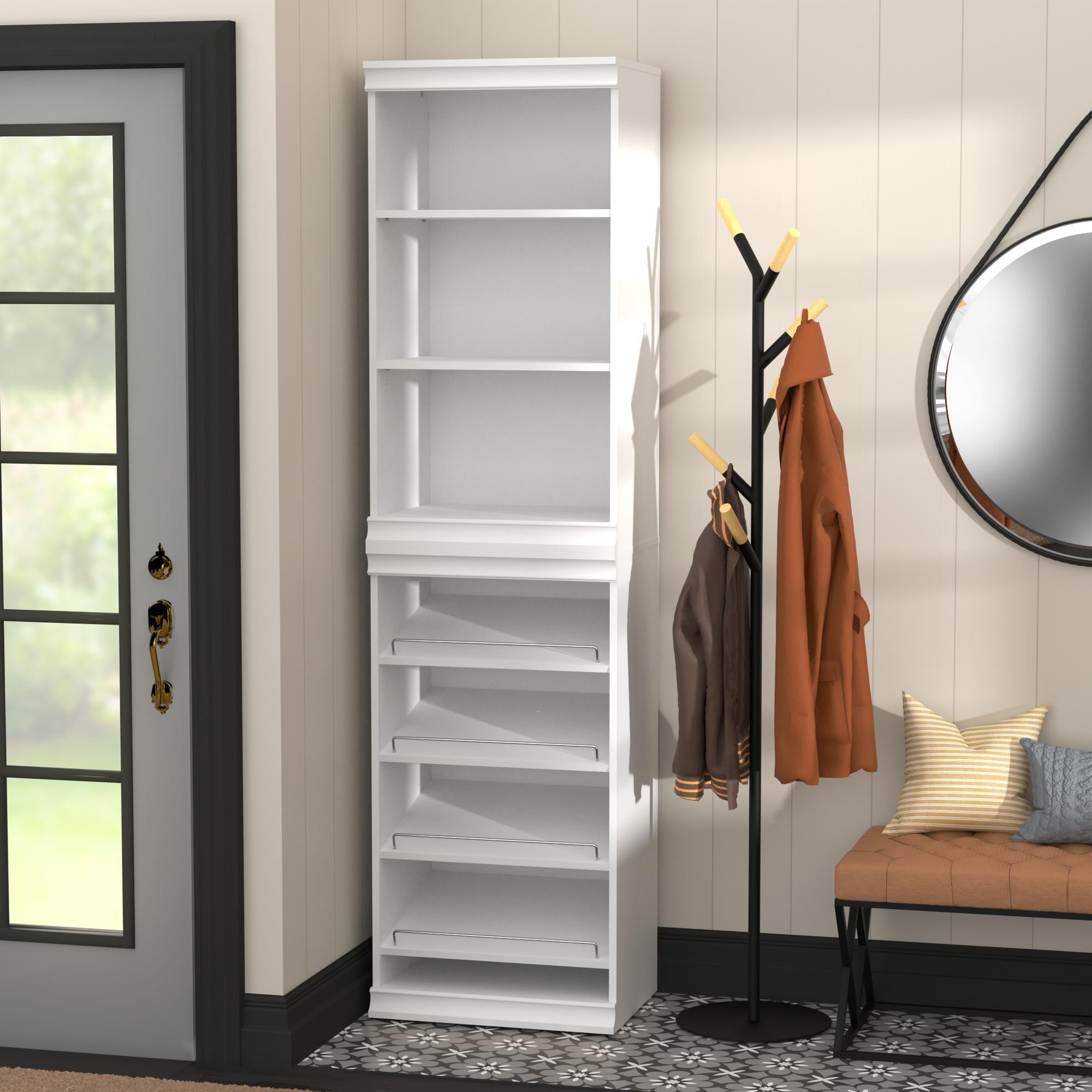 ClosetMaid Modular Storage W 7-Shelf Wood Closet System