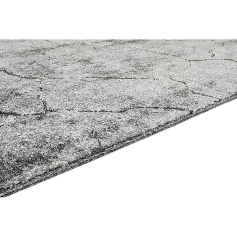 Milan Collection Abstract Stone Area Rug