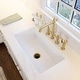 preview thumbnail 6 of 12, Eden Crisp White Fireclay 31" Single Bowl Undermount Kitchen Sink and Drain - 31.25 x 18 x 8.5