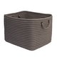 preview thumbnail 20 of 21, Modern Farmhouse Braided Mudroom Storage 12"x10"x8" - Gravel