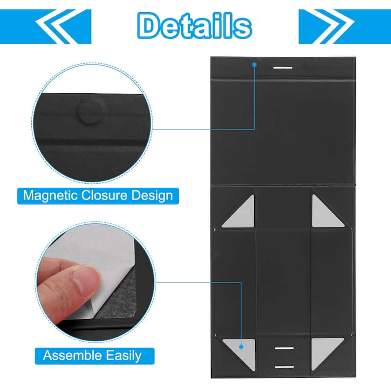 13x10x5 Inch Magnetic Gift Box Collapsible Paper Party Favor Boxes - 13x10x5 Inch