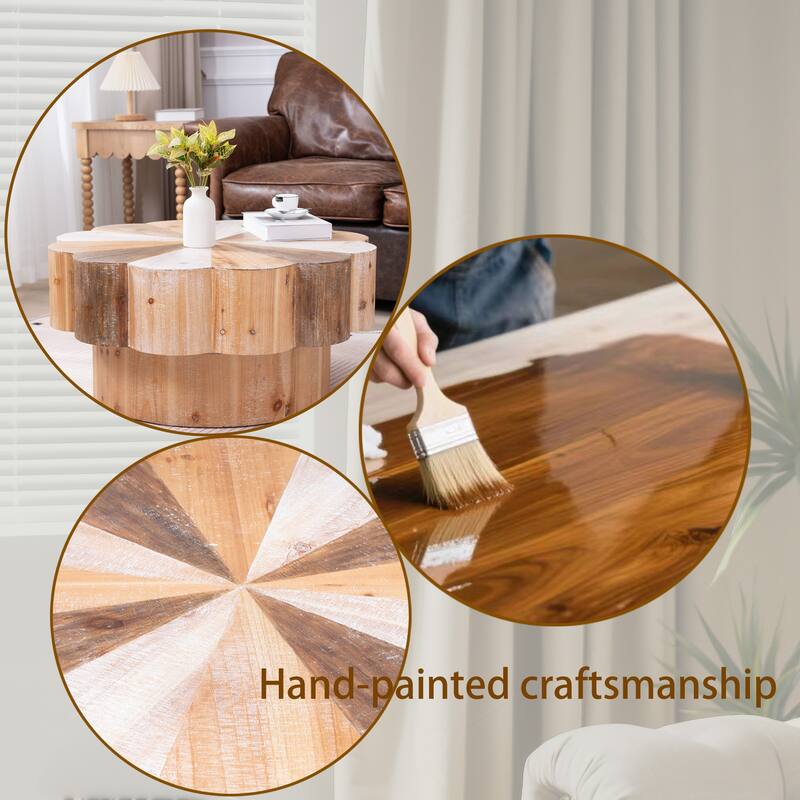 Rustic Manufactured Wood Flower