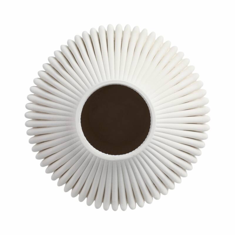 Decorative Vase - Ivory Ceramic 3D Printed Artistic
