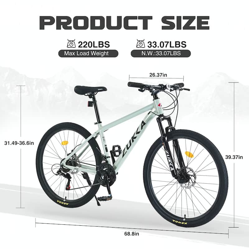 27.5 Inch Wheels 21 Speed Mountain Bike,Front Suspension