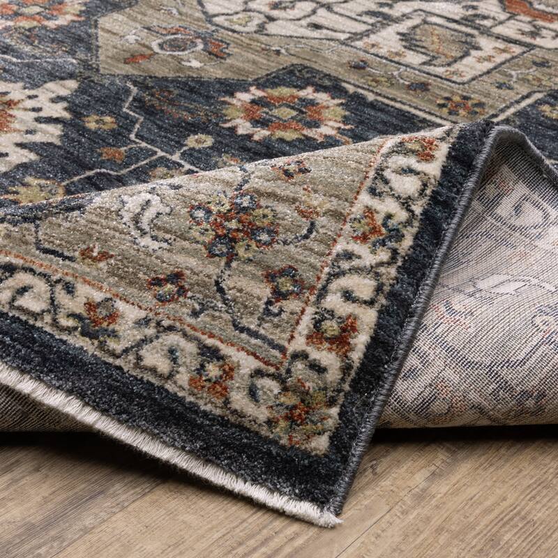Esme Traditional Center Medallion Area Rug