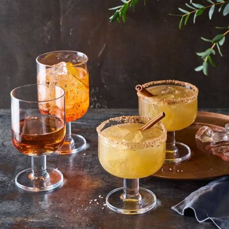 Bormioli Rocco Set of 6 Hosteria Glass Dessert Cups with Feet - 8 oz.