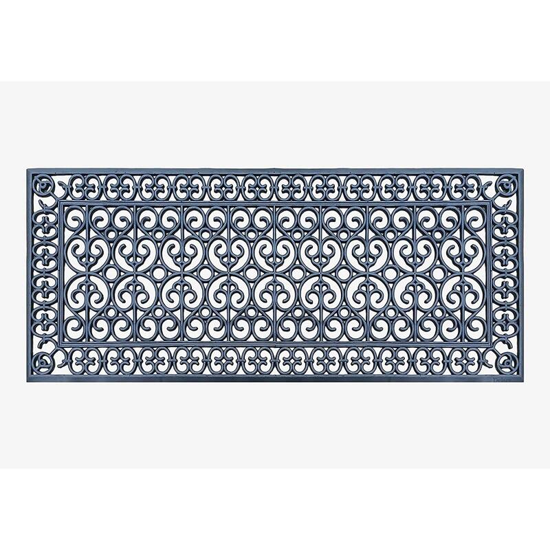 A1HC Large Door Mat, Natural Rubber, Ideal for an entryway, Scrapes Shoes Clean of Dirt & Grime