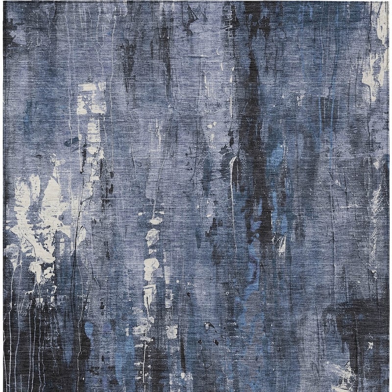 HomeRoots Abstract Transitional Rectangle Outdoor Rug