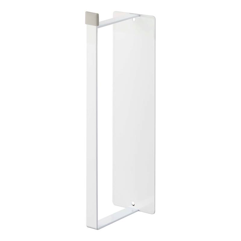 Yamazaki Home Magnetic Clothes Hanger Rack, Steel, Holds 6.05 lbs - L 3.35 x W 2.36 x H 10.24 inches - White - White