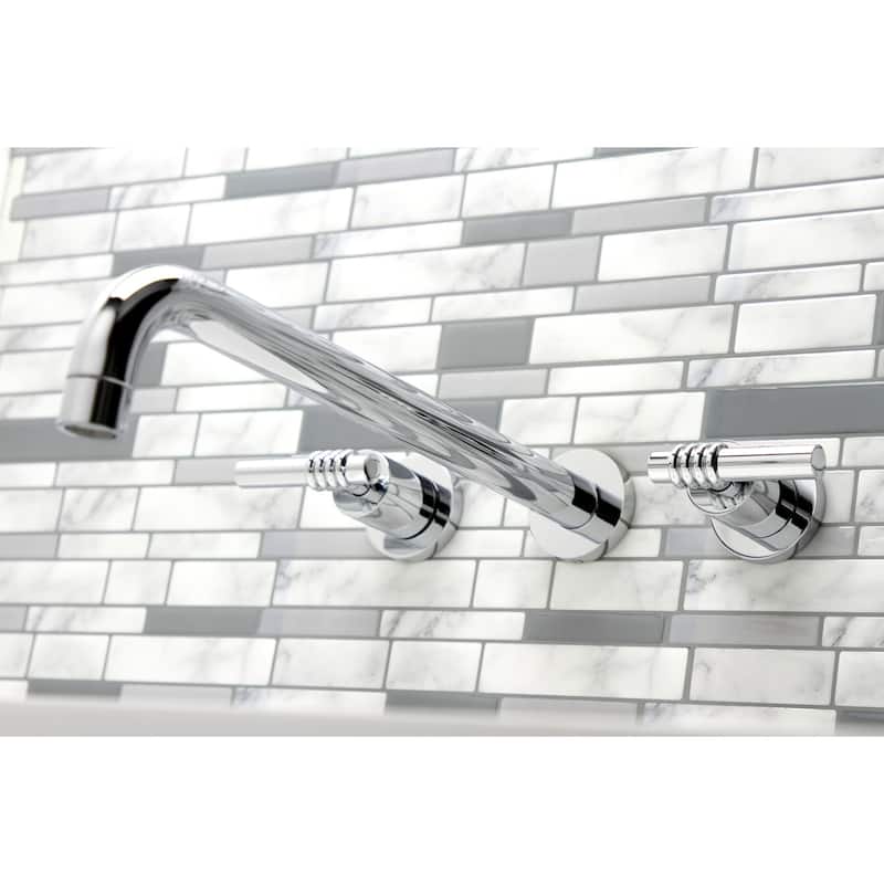 Milano 3-Hole Wall Mount Roman Tub Faucet