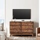 preview thumbnail 7 of 12, 6-Drawer Dresser for Bedroom, 47.2" Wide Mid Century Chest of Drawers, Wooden Dresser TV Stand, Vintage Dressers
