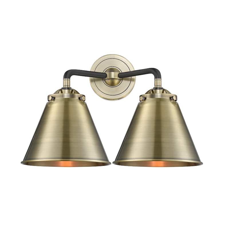 Innovations Lighting Appalachian 2 Light 16" Wide Bathroom Vanity - Black Antique Brass