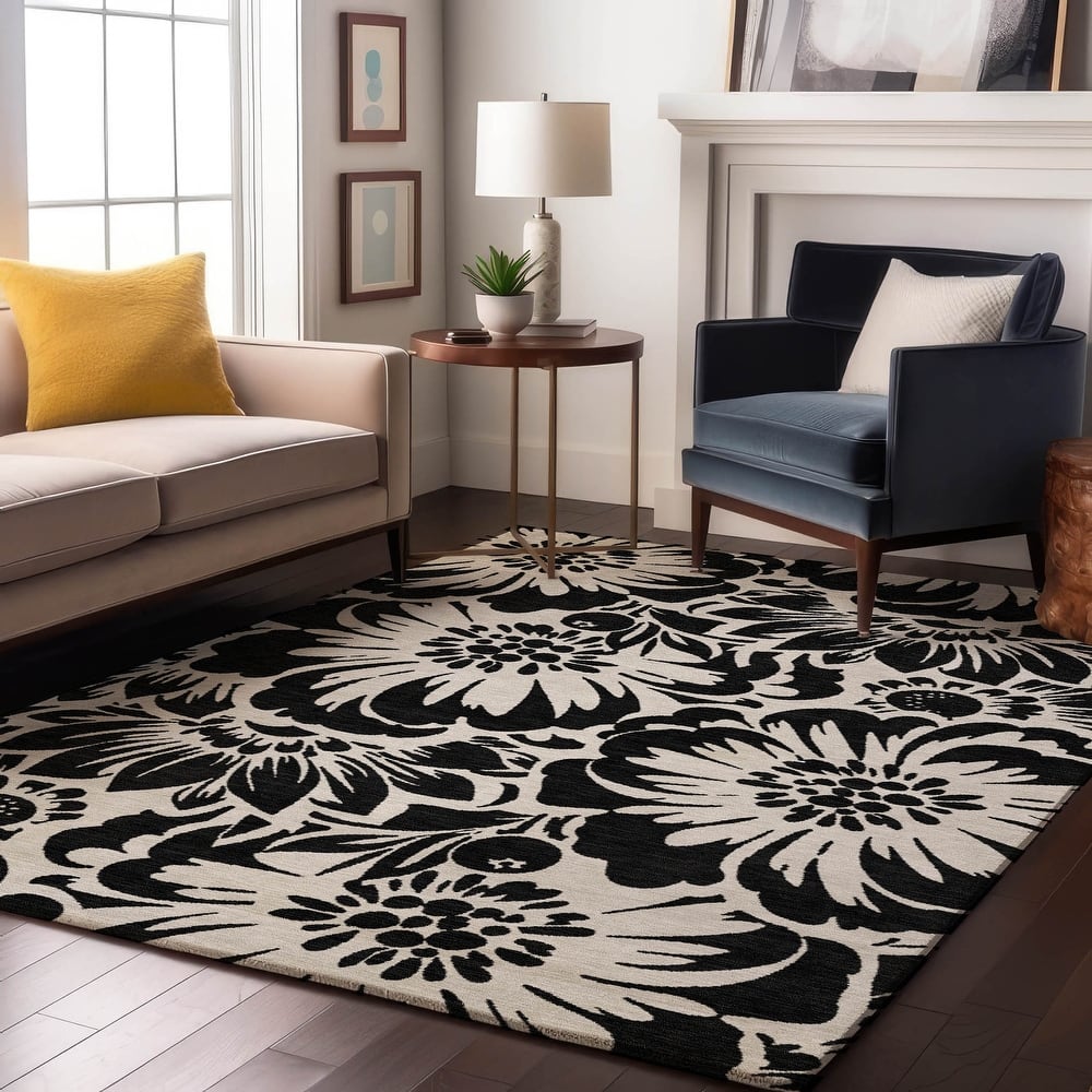 Premium Washable Super Soft Modern Floral Mayfield Rug