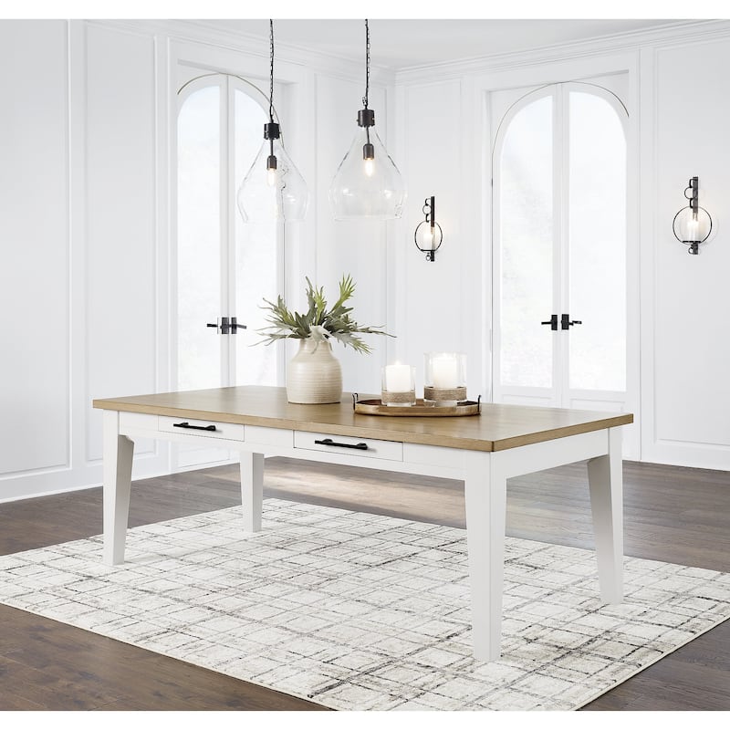 Signature Design by Ashley Ashbryn White/Brown Dining Table and 4 Chairs