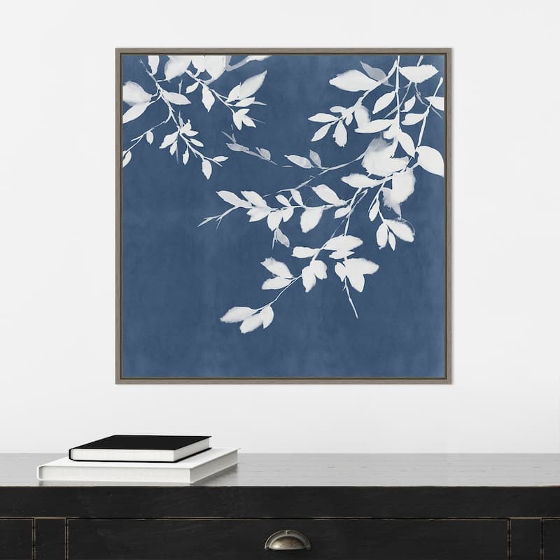 Indigo Sky I by Isabelle Z (22 x 22 in.), Framed Canvas Wall Art Print - Sylvie Greywash - Sylvie Greywash