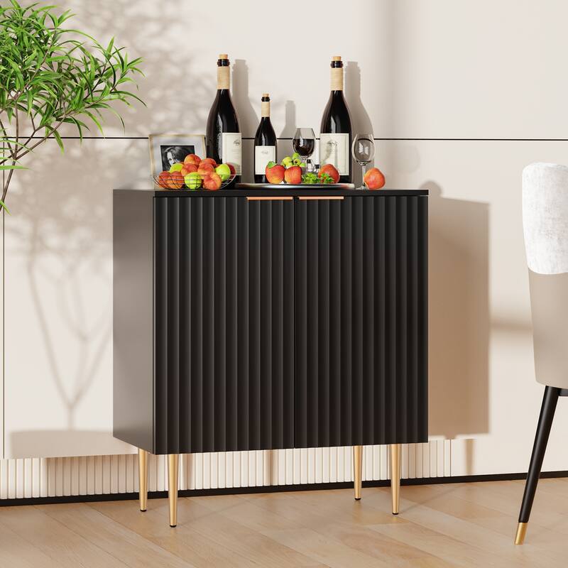 SICOTAS Sideboard Buffet Cabinet Set of 2 with Adjustable Shelves - N/A