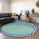 preview thumbnail 82 of 132, Premium Washable Super Soft Modern Zen Mayfield Rug Teal - 8' x 8'