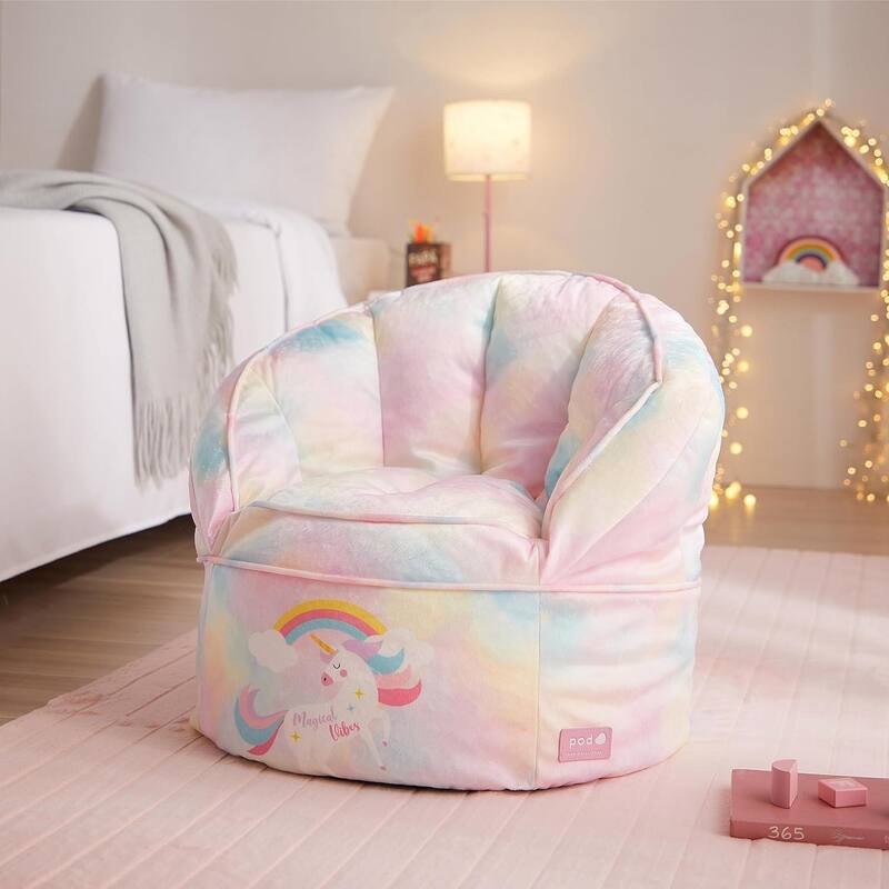 Unicorn Round Bean Bag Chair for Kids