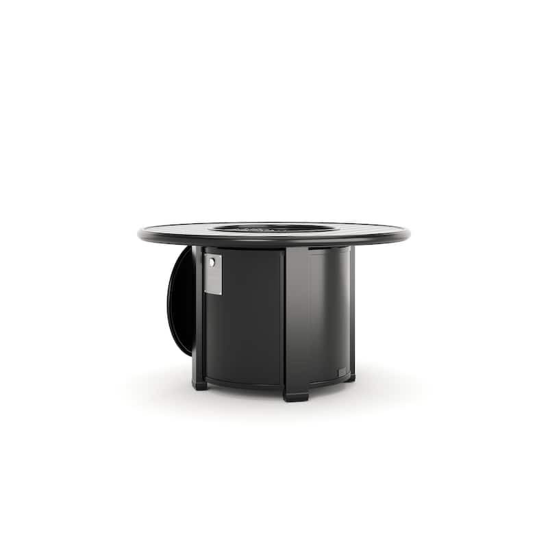 Slat Top 44" Round Fire Table