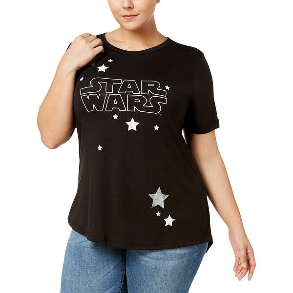 Shop Star Wars Womens Plus T Shirt Metallic Printed Overstock