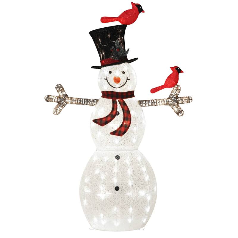 VEIKOUS 5 ft. Warm White LED Snowman Christmas Holiday Yard Decoration